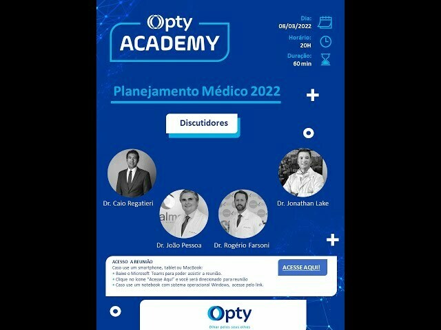 Coletânea de cursos de oftalmologia em vídeo da Opty Academy